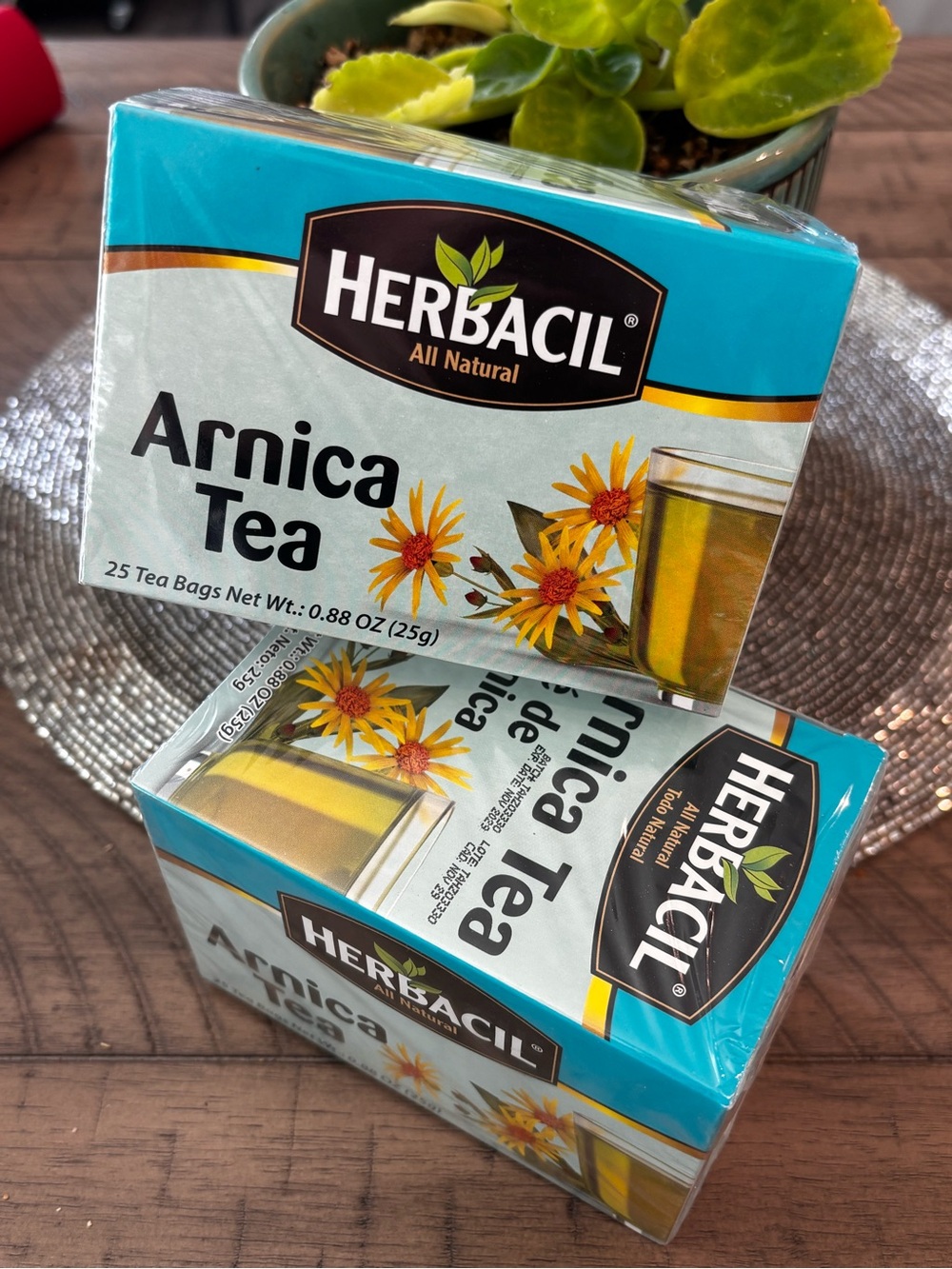 Arnica Tea - 2 Box  of 25 Tea Bags each one